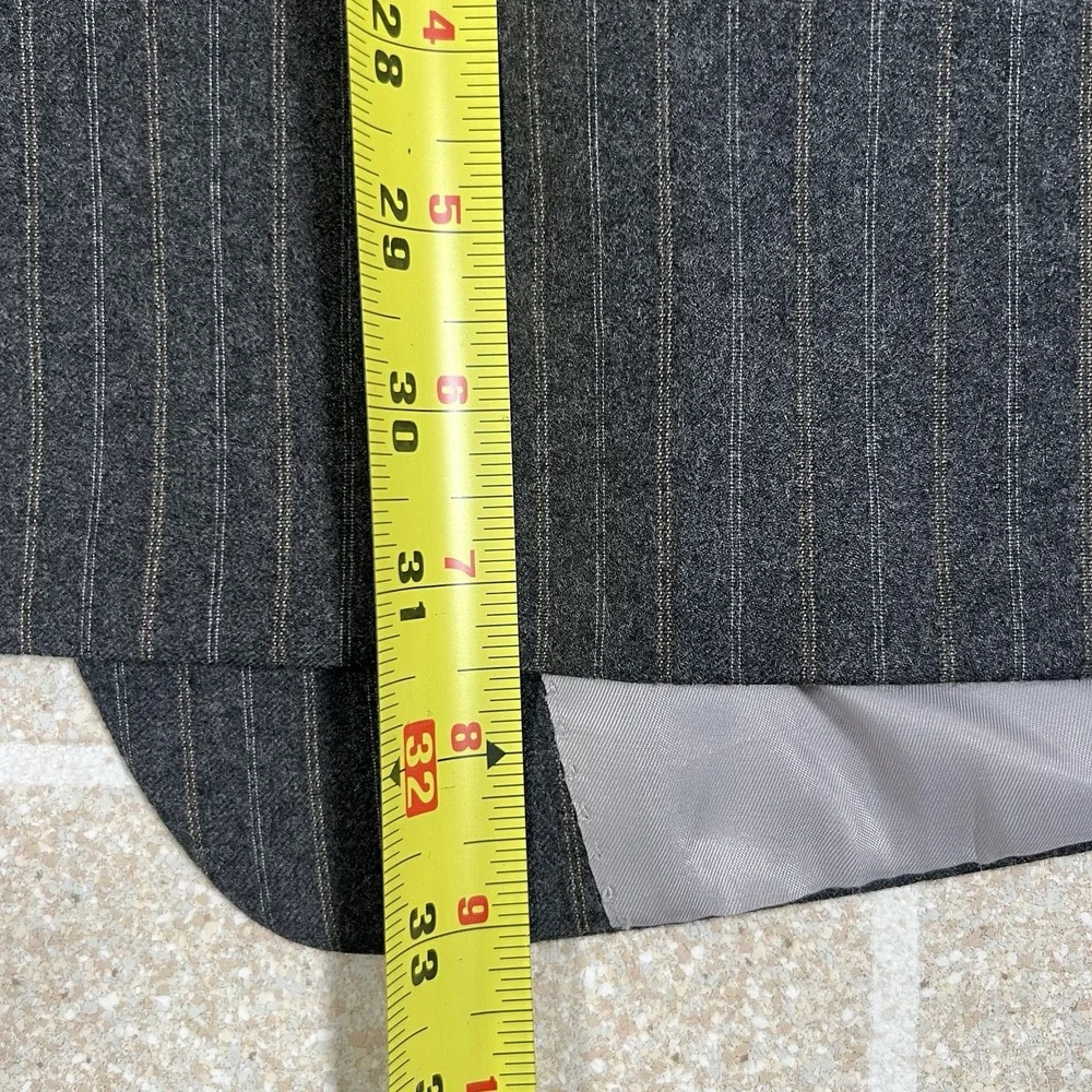 Michael Kors Mens Grey Wool Plaid Two Button Blazer Size 42R Sport Coat
